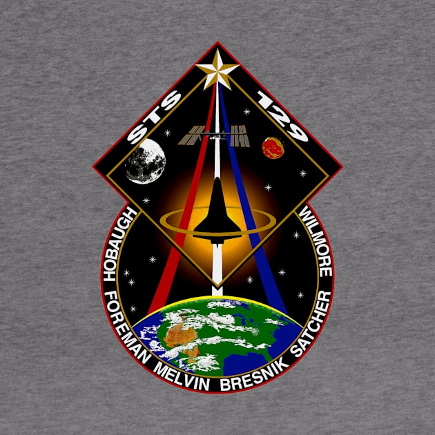 STS-129 Atlantis Mission Patch by Spacestuffplus